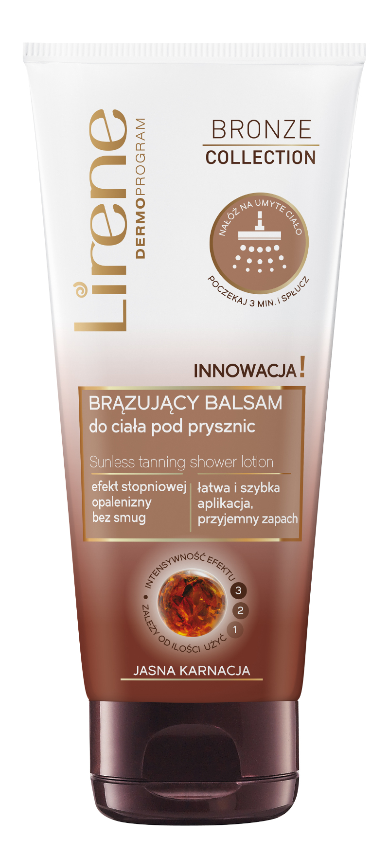 Lirene -  Brazujący balsam do ciała pod prysznic