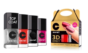  Delia Cosmetics- manicure z Coral 3D Effect set