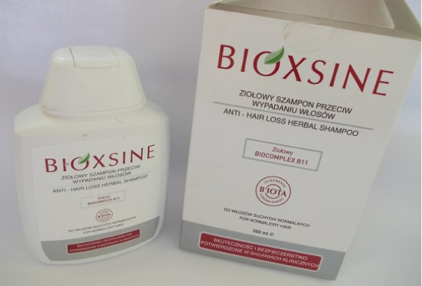 Test ziołowego szamponu przeciwko  wypadaniu włosów Bioxsine