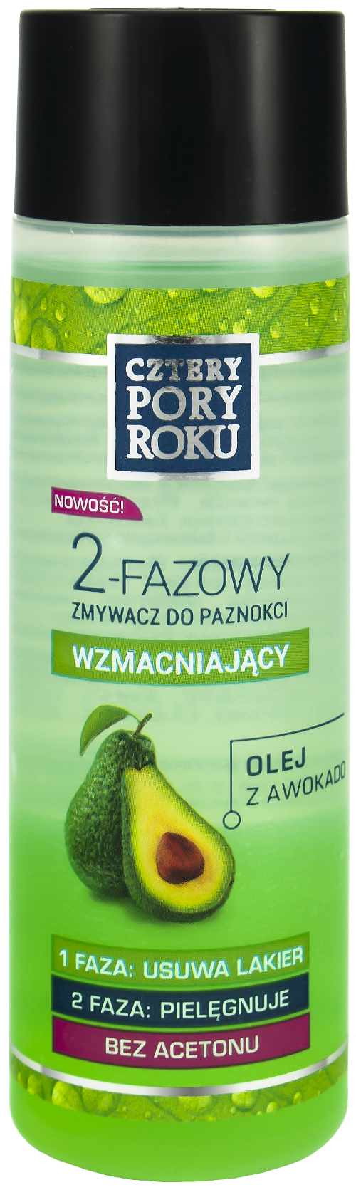 Cztery Pory Roku - Dwufazowy zmywacz do paznokci – WZMACNIAJĄCY