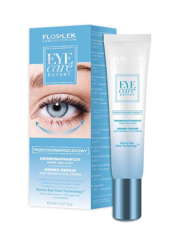 Floslek - Przeciwzmarszczkowy dermonaprawczy krem pod oczy 