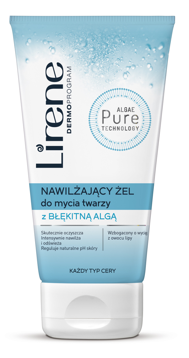 ALGAE PURE TECHNOLOGY Nawilżający żel do mycia twarzy z błękitną algą