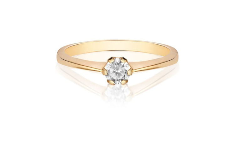 pierścionek zaręczynowy – z diamentem