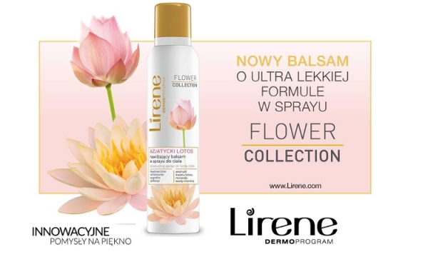  Lirene - AZJATYCKI LOTOS Nawilżający balsam w sprayu do ciała FLOWER COLLECTION