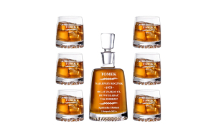 zestaw do whisky z grawerem