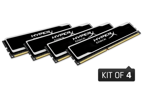 Zestawy pamięci Kingston Technology HyperX z czarną płytką PCB